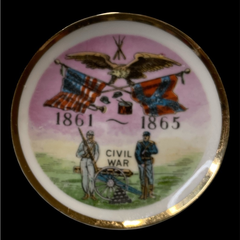 Vintage 1861-1865 Civil War Centennial Plate 4 1/2' Plate